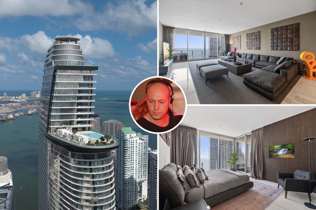 Exclusive | Techno Titan music wants $ 6.33 million for his high home in the sky of Miami-and he is selling it fully furnished