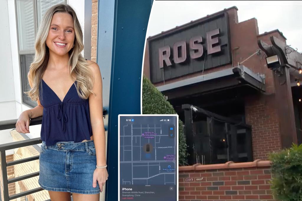 Barfly out of fear after thieves grabbed her phone and plunged her to China - and then started sending her threatening texts