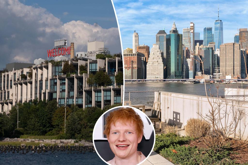 Ed Sheeran now owns a $ 12 million house in a brooklyn Waterfront building - after renting there for 2 years