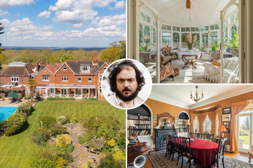 English Manor where Stanley Kubrick lives during the 'Shining' production lists for $ 9 million