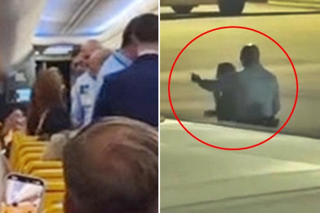 The undisciplined passenger began the flight, treated by the steam police, continues to the heads of the head and windows