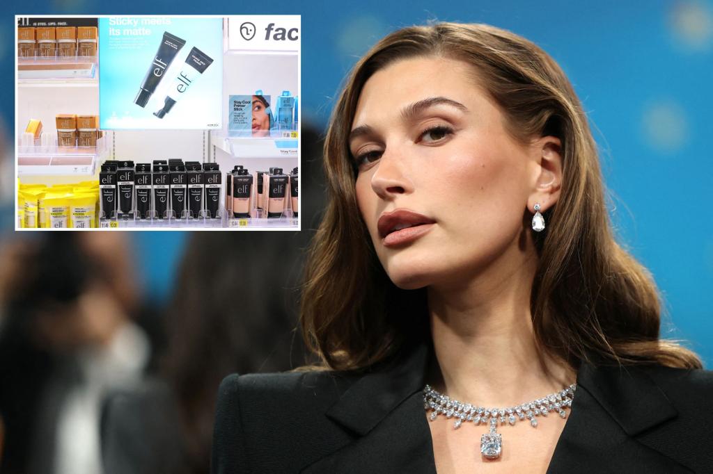 Hailey Bieber sells the Rhode composition brand for Elf Beauty in arrangement $ 1b