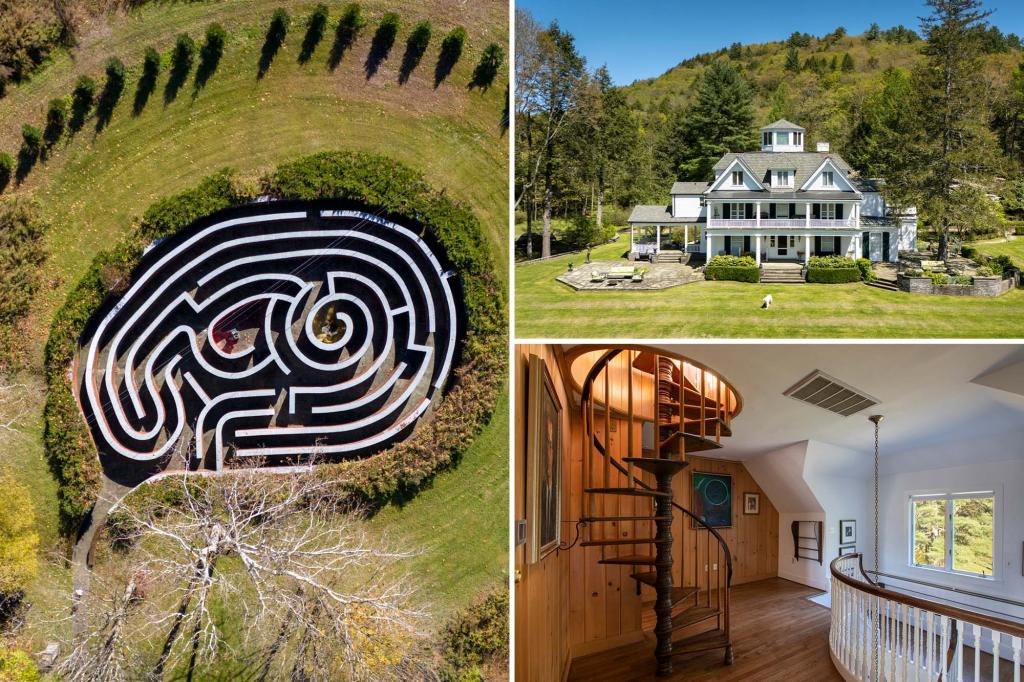 Cat Make Composition in the same family since 1800 asks $ 10 million - massive stone maze and bronze statues included