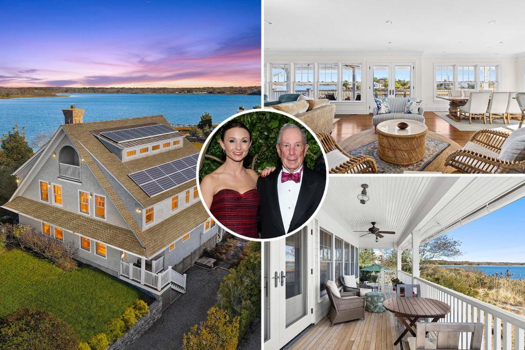 Exclusive | Michael Bloomberg just sprayed $ 4 million in money for a Hamptons Waterfront house - for his pregnant girl