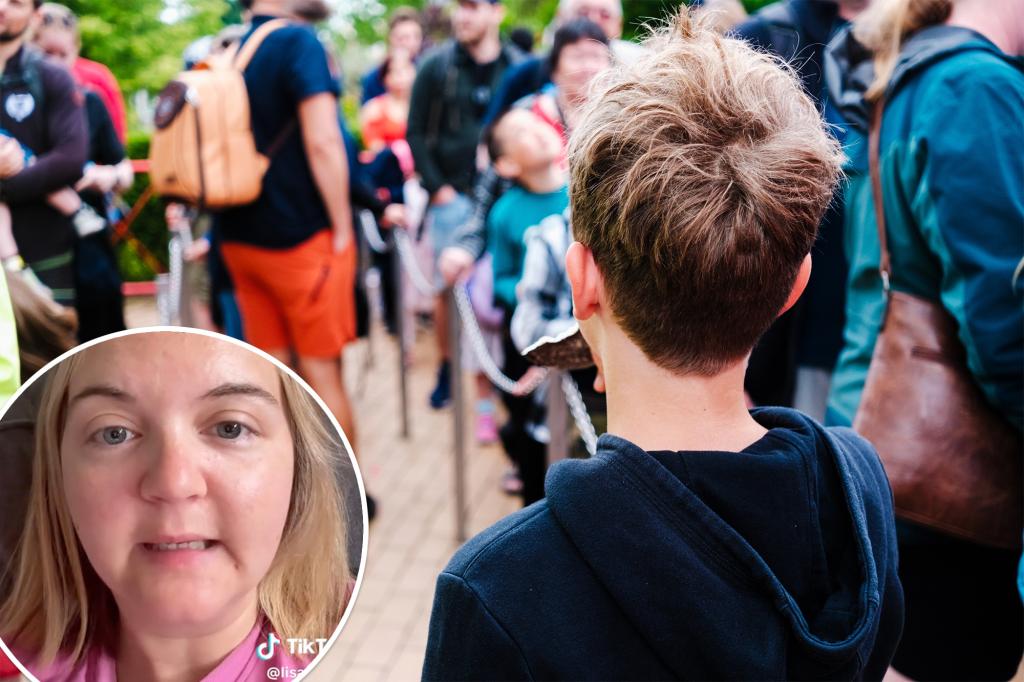 Mom 'rightly' tries to use children to cut out the amusement park line: 'They're really tired, so we'll wait through