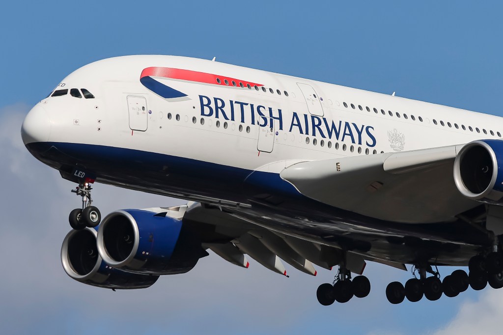 A British Airways Airplane.