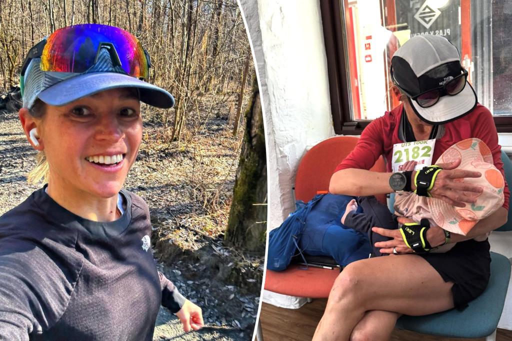 Supermom Runner claims gold in exhausting marathon - even after stopping to breastfeed three times