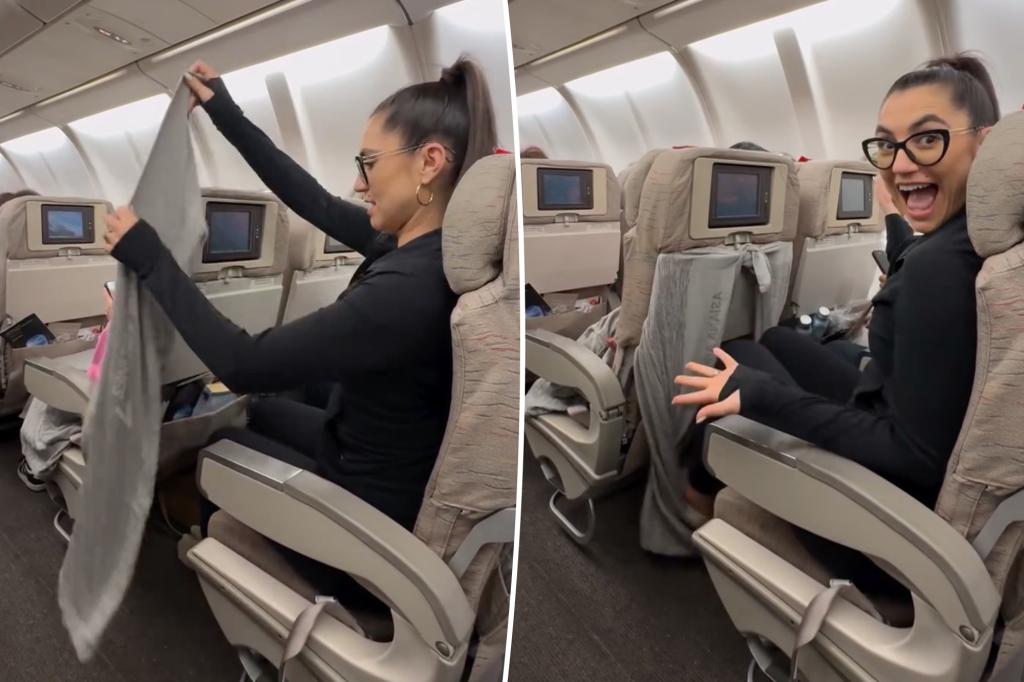 The travel influencer clashed over hack 'not nice' to become calm when flying: 'Very unclear'