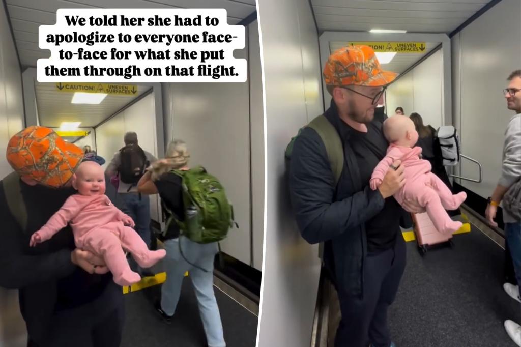 Adorable 5-month 'baby video' seeking forgiveness' for plane passengers melts hearts: 'You will never get angry with that face'