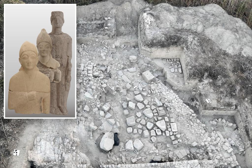 The 'spectacular' temple dedicated to the ancient Greek god discovered by archaeologists: 2,700-year-old treasures found