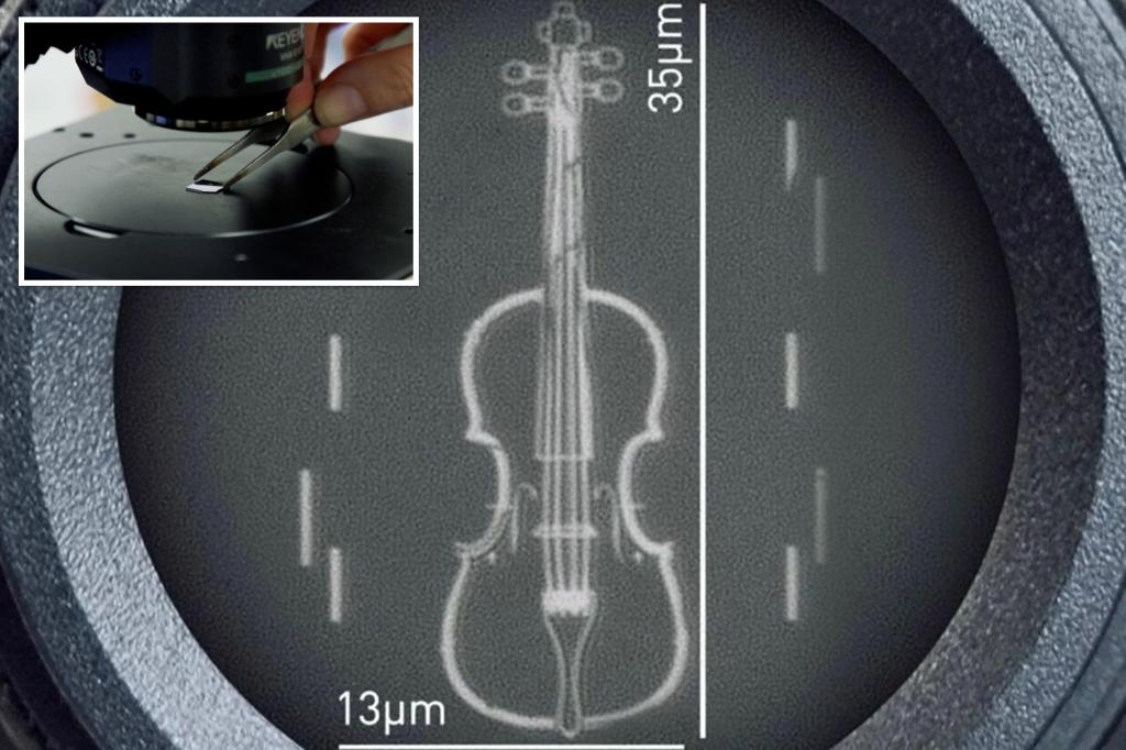 The smallest violin in the world believed to have been created by scientists