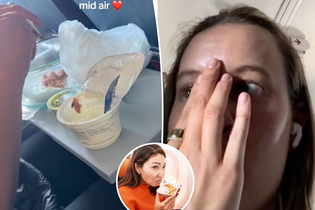 The passenger of the plane spent 45 minutes eating the Putrid snack on the flight: 'Must be illegal'