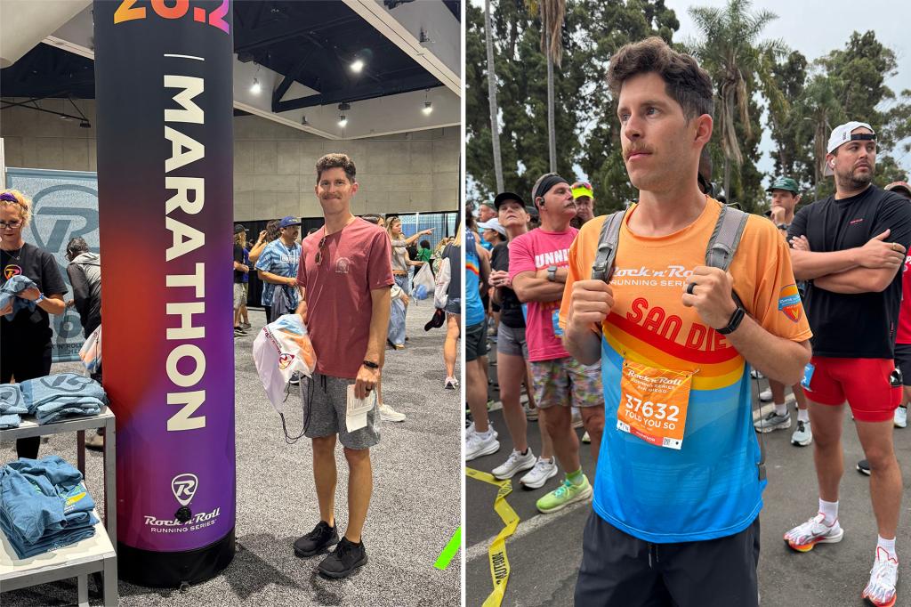Man boast he could run a marathon in 24 -hour notice without training - and tries it