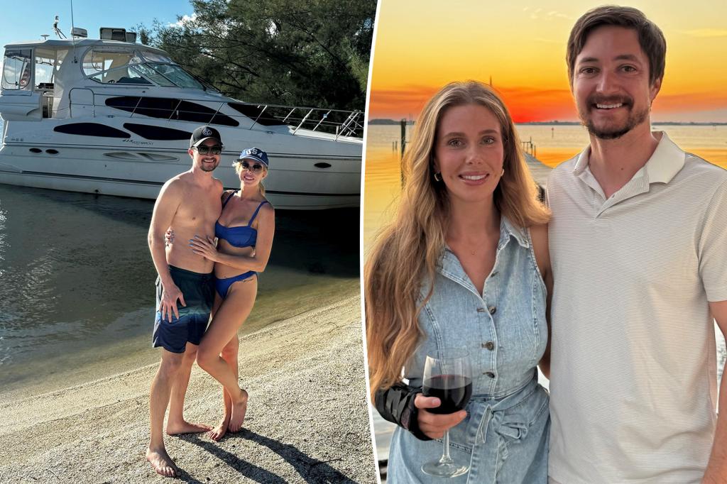The couple explains how they live full time in the 40ft boat with two children and dogs